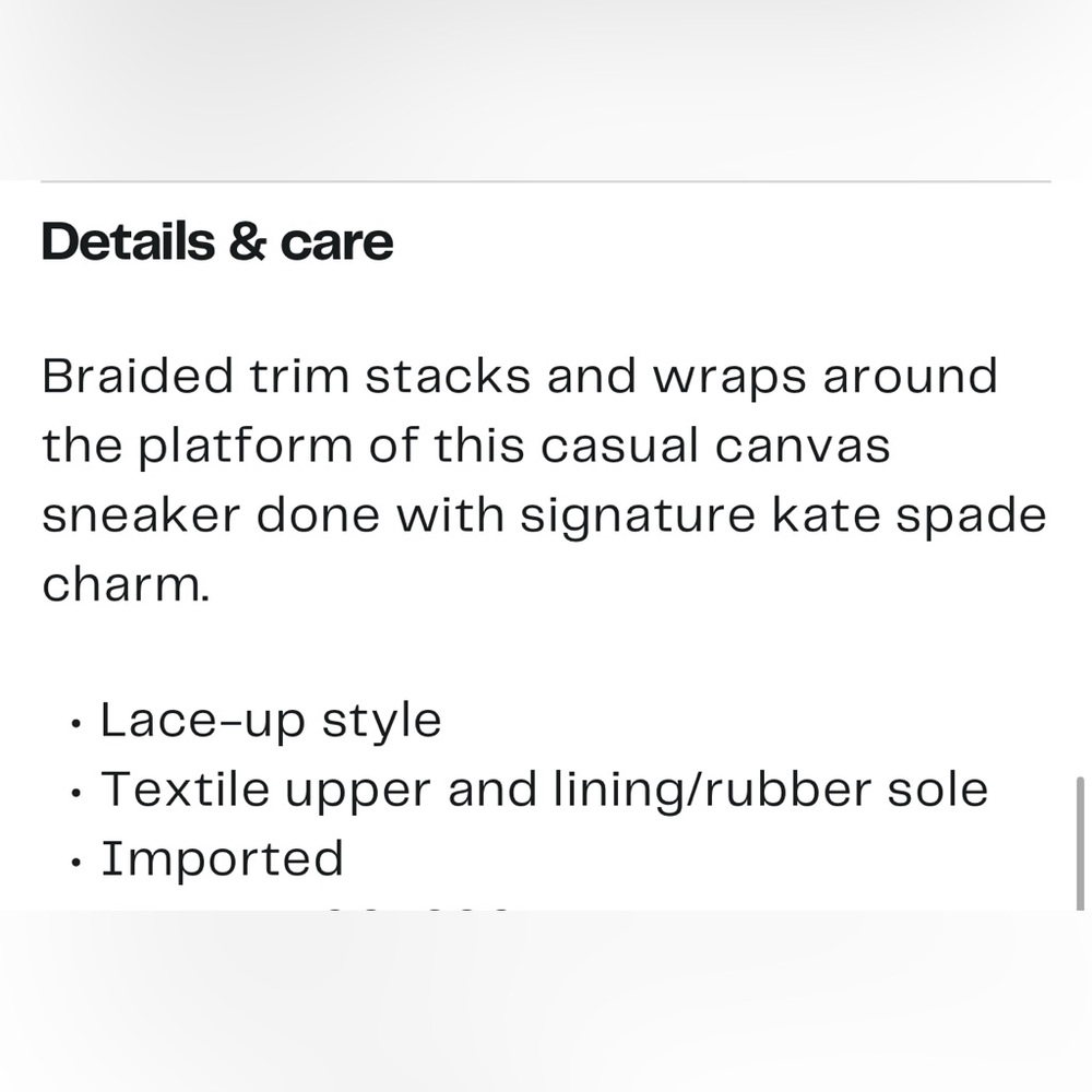♠️ Kate spade Taylor Platform Sneakers. Ladies 8 - Picture 4 of 14